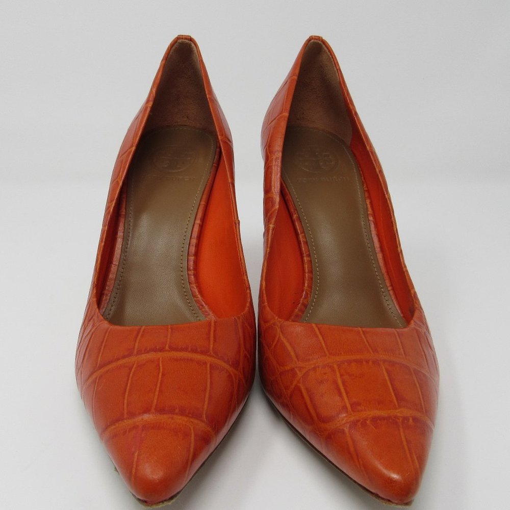 TORY BURCH 'Crocodile' Style Pump; Size 8.5